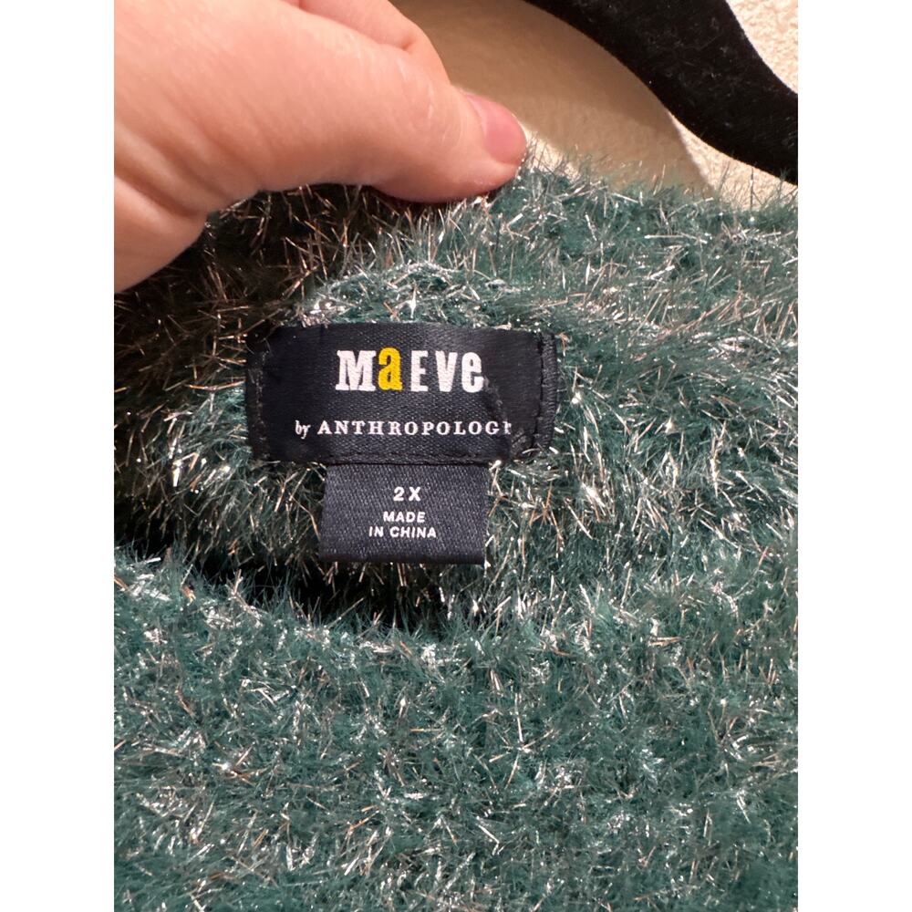 Maeve Tinsel Eyelash Sweater - Picture 2 of 4